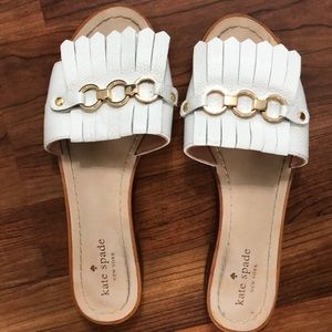 Go to summer sandal! Kate spade white slide